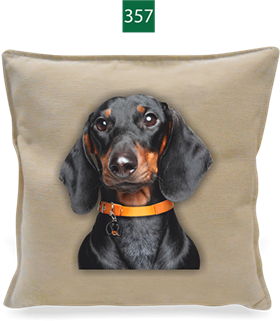 CUSCINO ARREDO BASSOTTO NERO