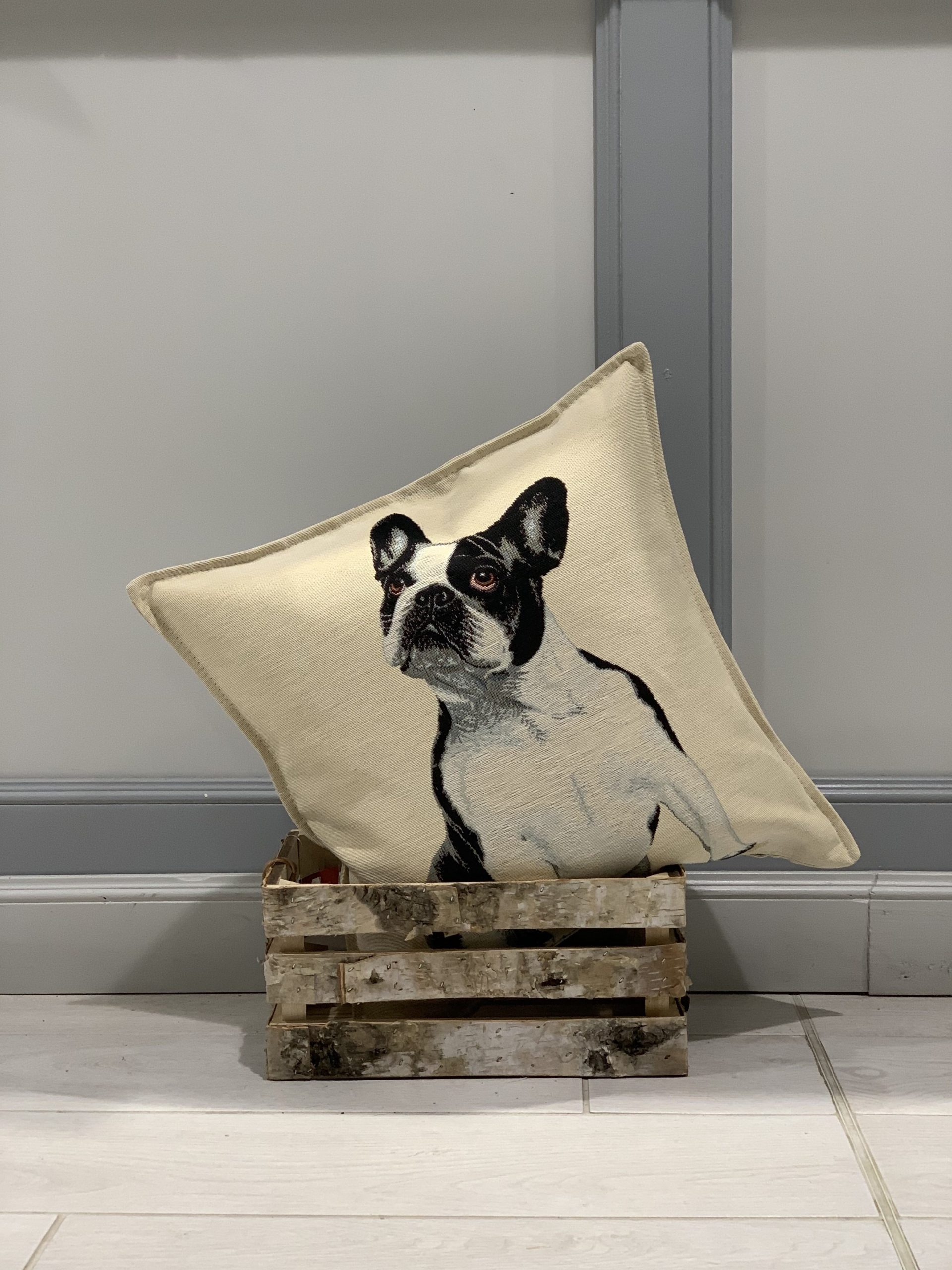 CUSCINO ARREDO BULLDOG FRANCESE