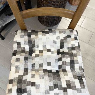 CUSCINO SEDIA TRAPUNTATO QUADRETTI DOMINO