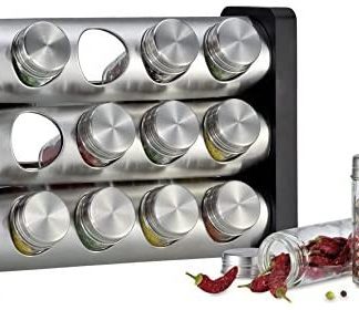 PORTASPEZIE LEGNO INOX