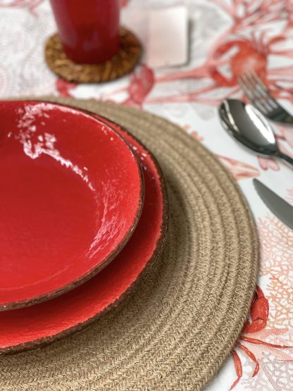 ARCUCCI PRETA FONDO ROSSO