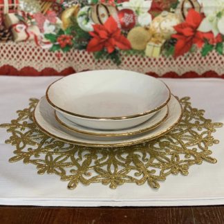 SOTTOPIATTO ORO GLITTER