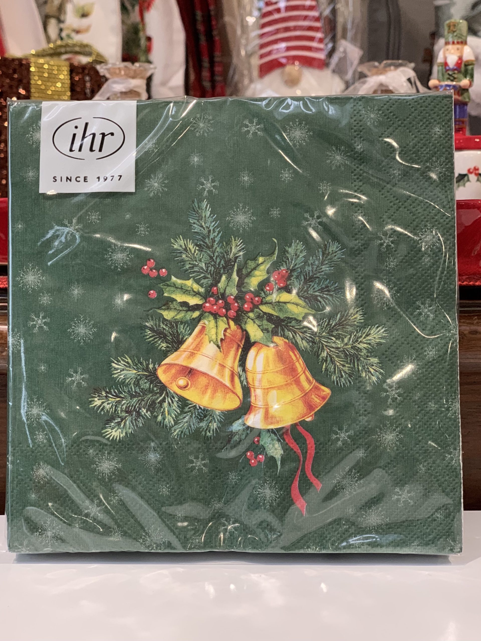 TOVAGLIOLI NATALE VERDE CAMPANE