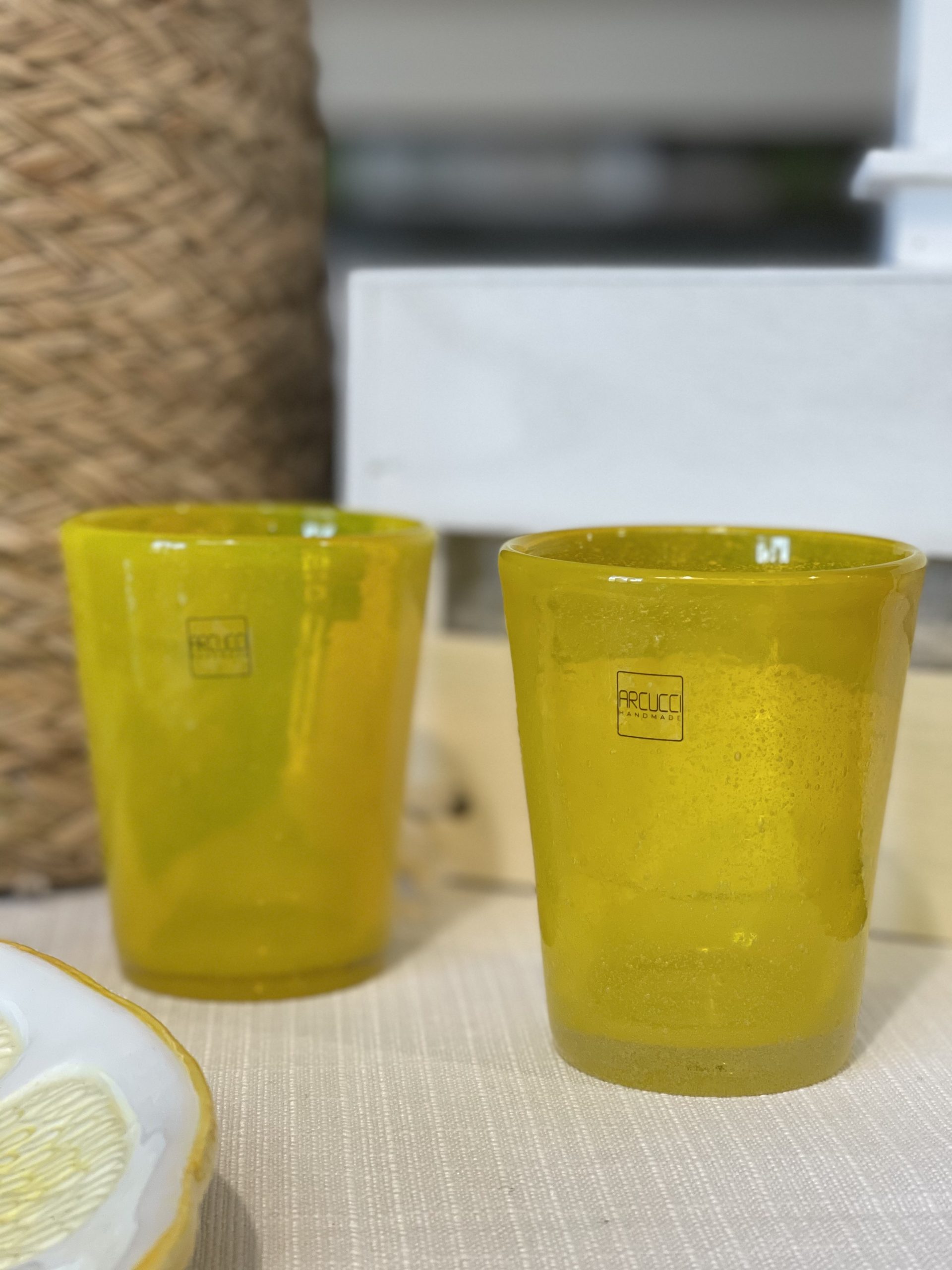 ARCUCCI BICCHIERE MATERA GIALLO