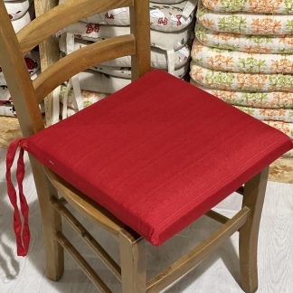 CUSCINO SEDIA SFODERABILE ROSSO