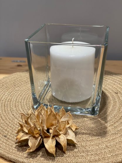 VASO VETRO CUBO