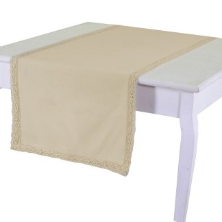 RUNNER CON PIZZO BEIGE