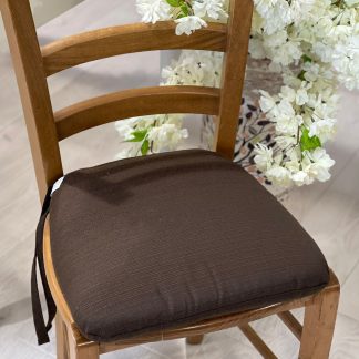 CUSCINO FORMA SEDIA SFODERABILE MARRONE
