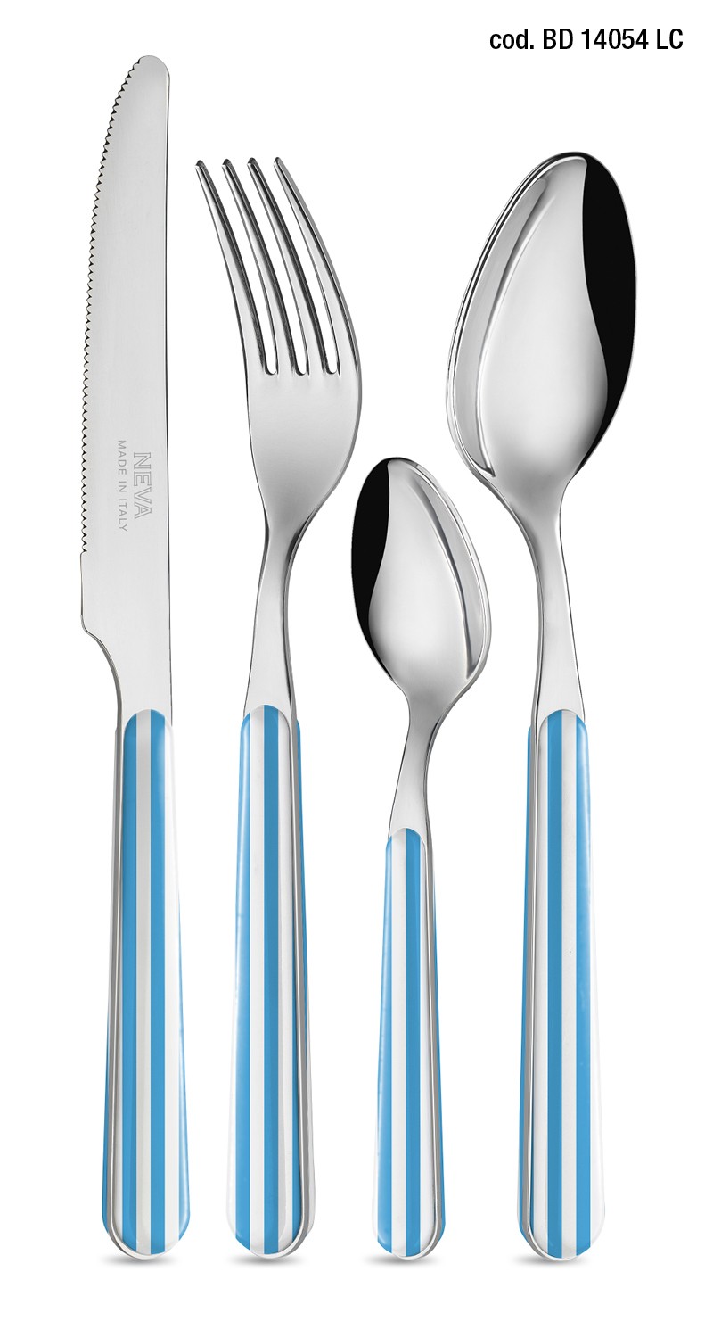 POSATE RIGHE AZZURRO