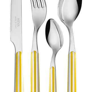POSATE RIGHE GIALLO