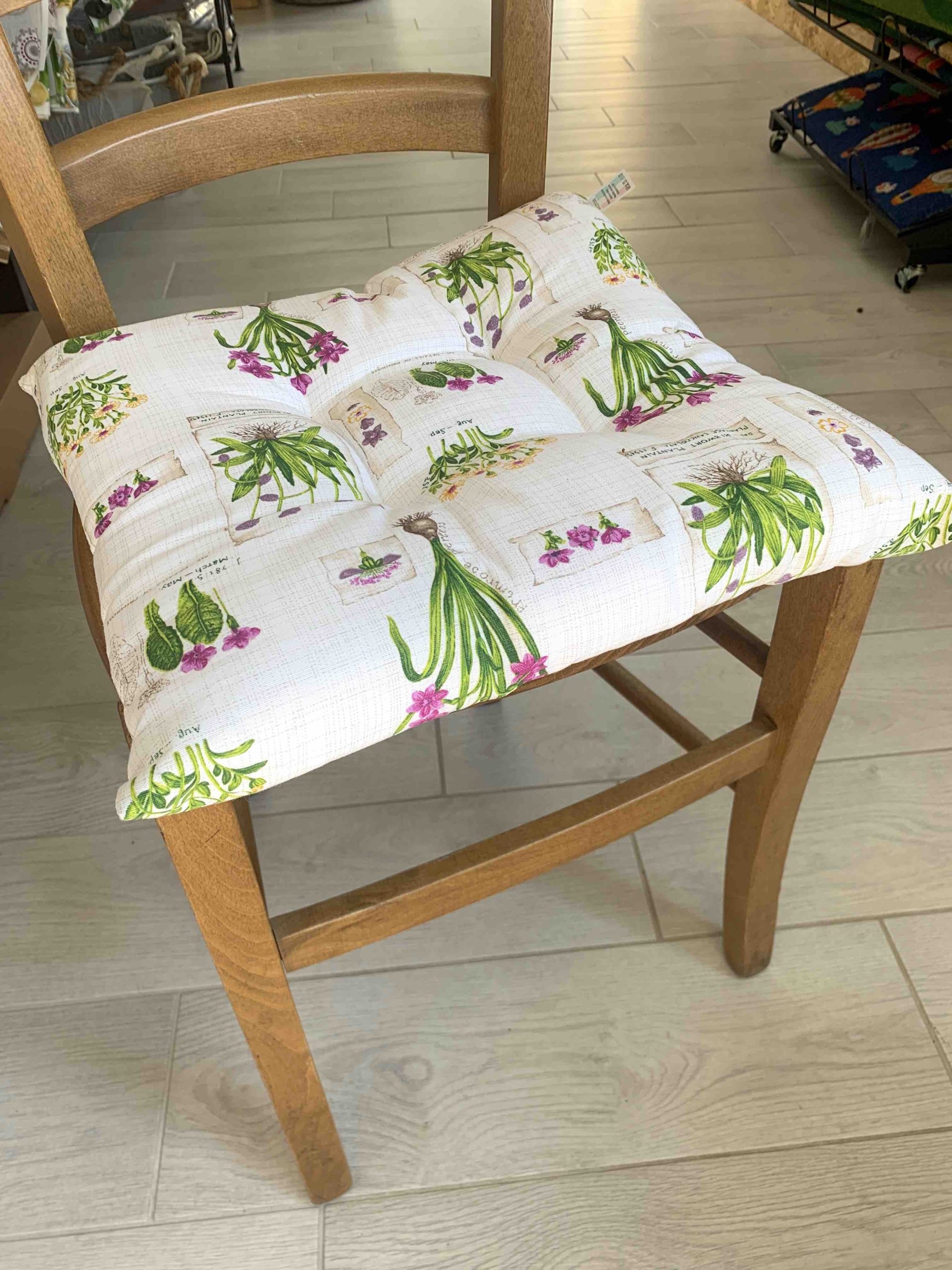 CUSCINO SEDIA TRAPUNTATO TIMO