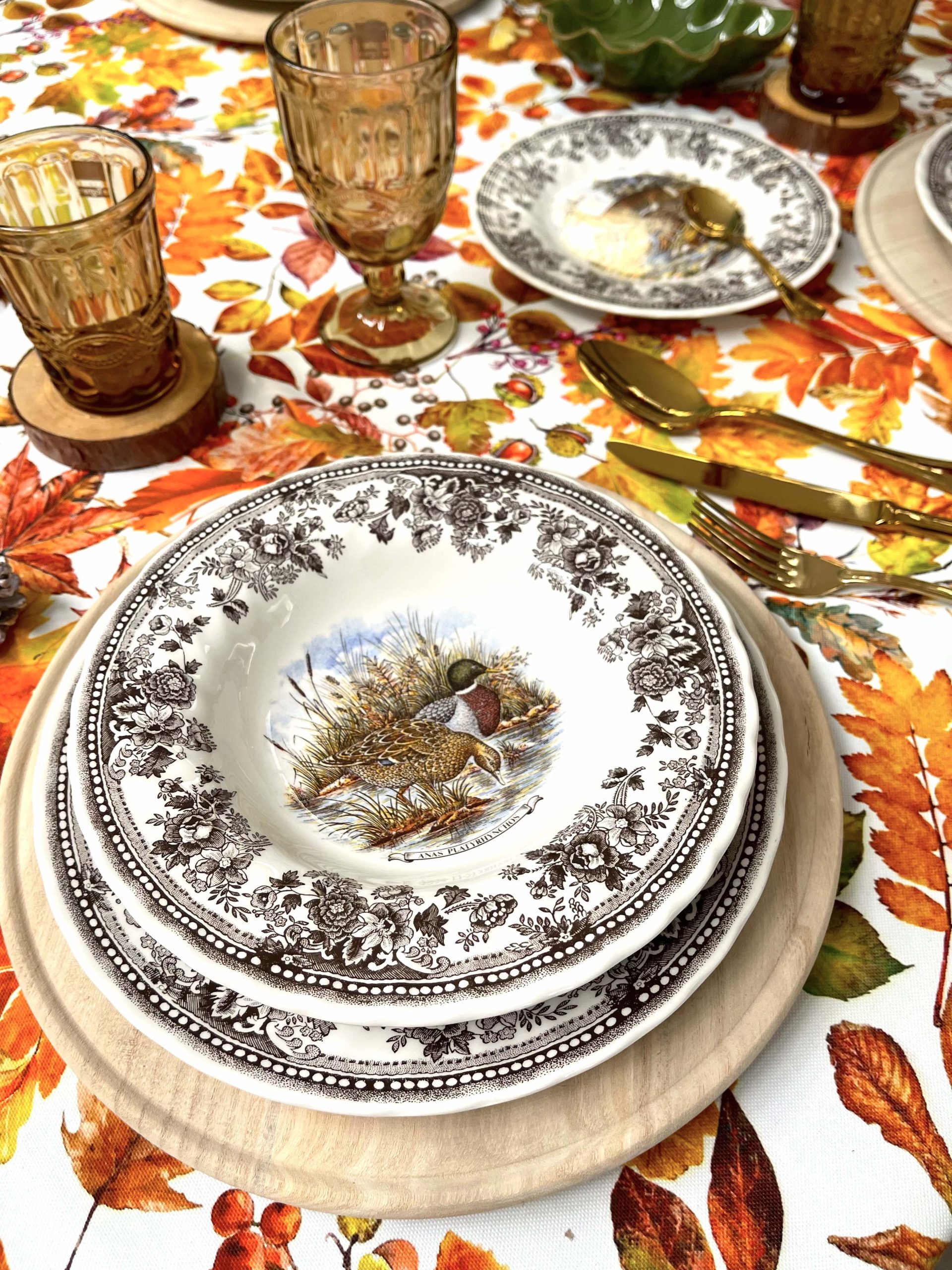 SERVIZIO TAVOLA AUTUNNO BOSCO