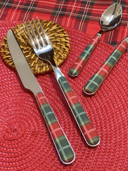 SET 24 POSATE TARTAN