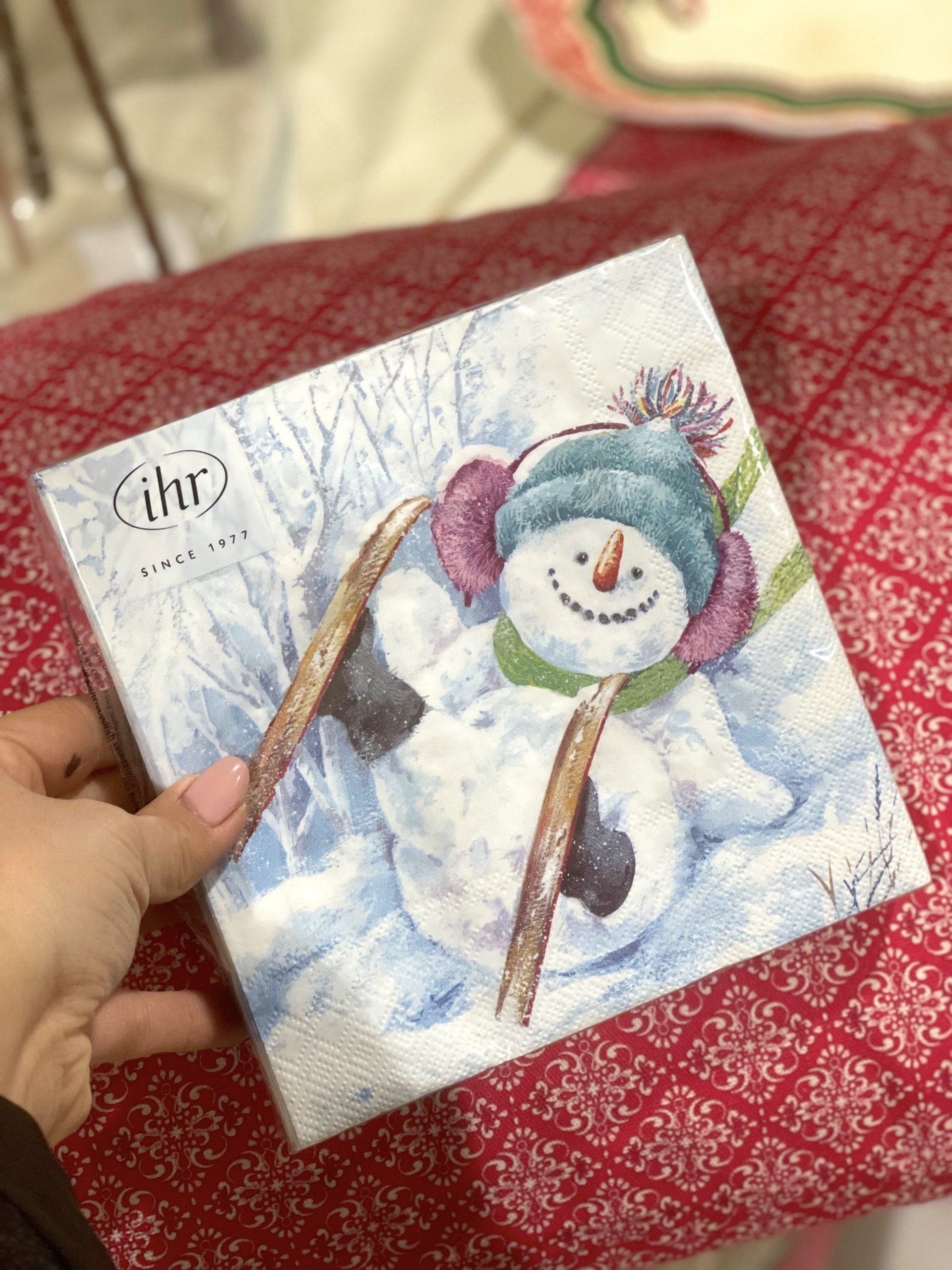 TOVAGLIOLI NATALE PUPAZZO NEVE