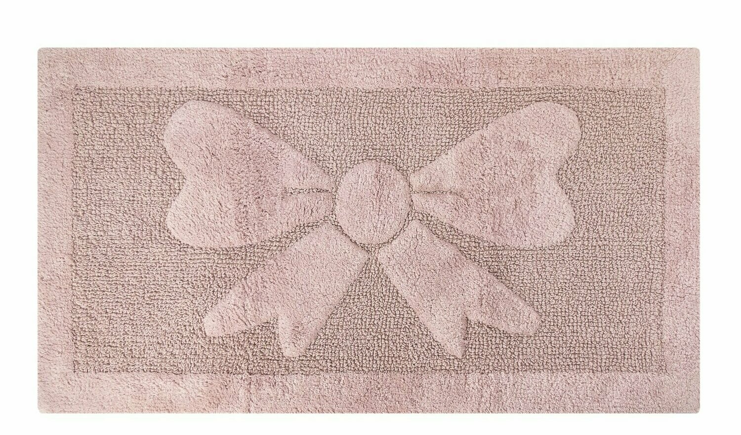 TAPPETO FIOCCO ROSA