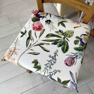 CUSCINO SEDIA SFODERABILE VIOLE FIORITO