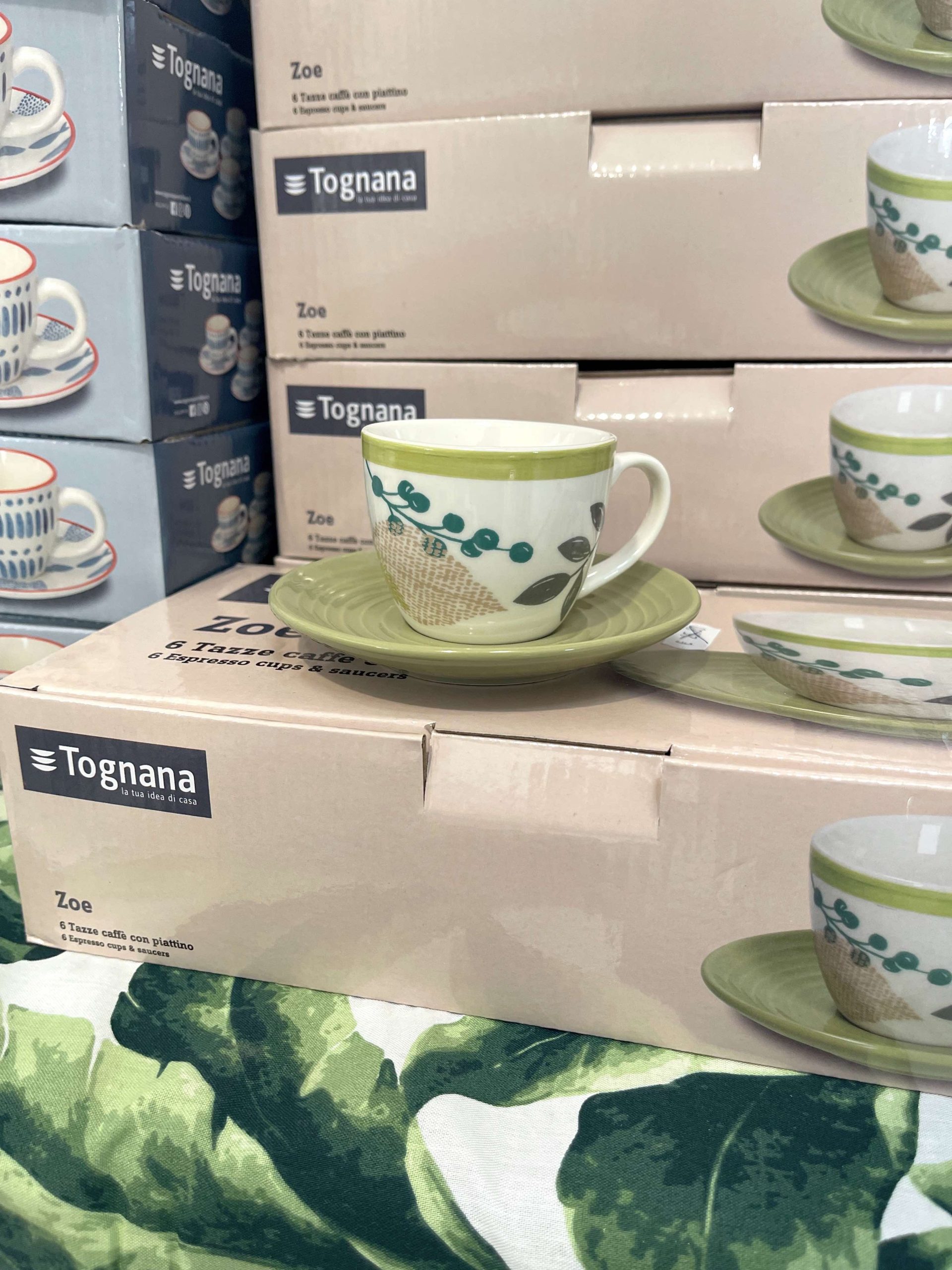TOGNANA SET 6 TAZZINE CAFFE' ZOE