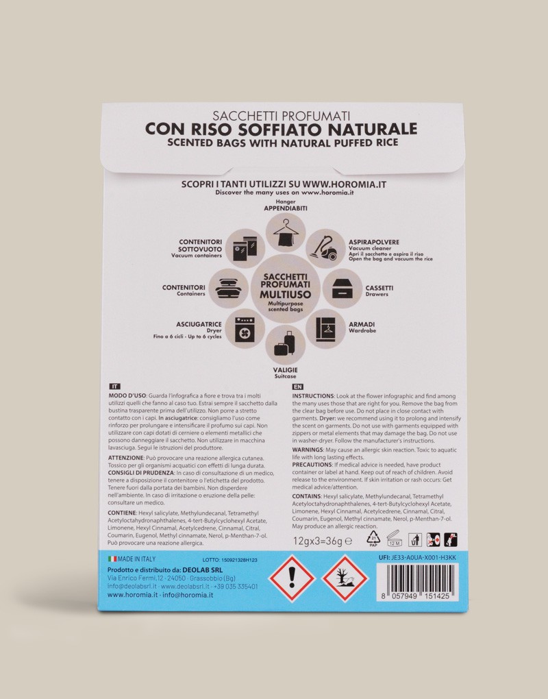 HOROMIA SACCHETTI FRESH COTTON