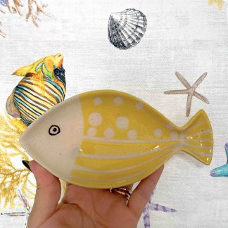 VASSOIO PESCE POIS GIALLO MONTEMAGGI