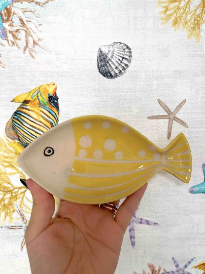 VASSOIO PESCE POIS GIALLO MONTEMAGGI