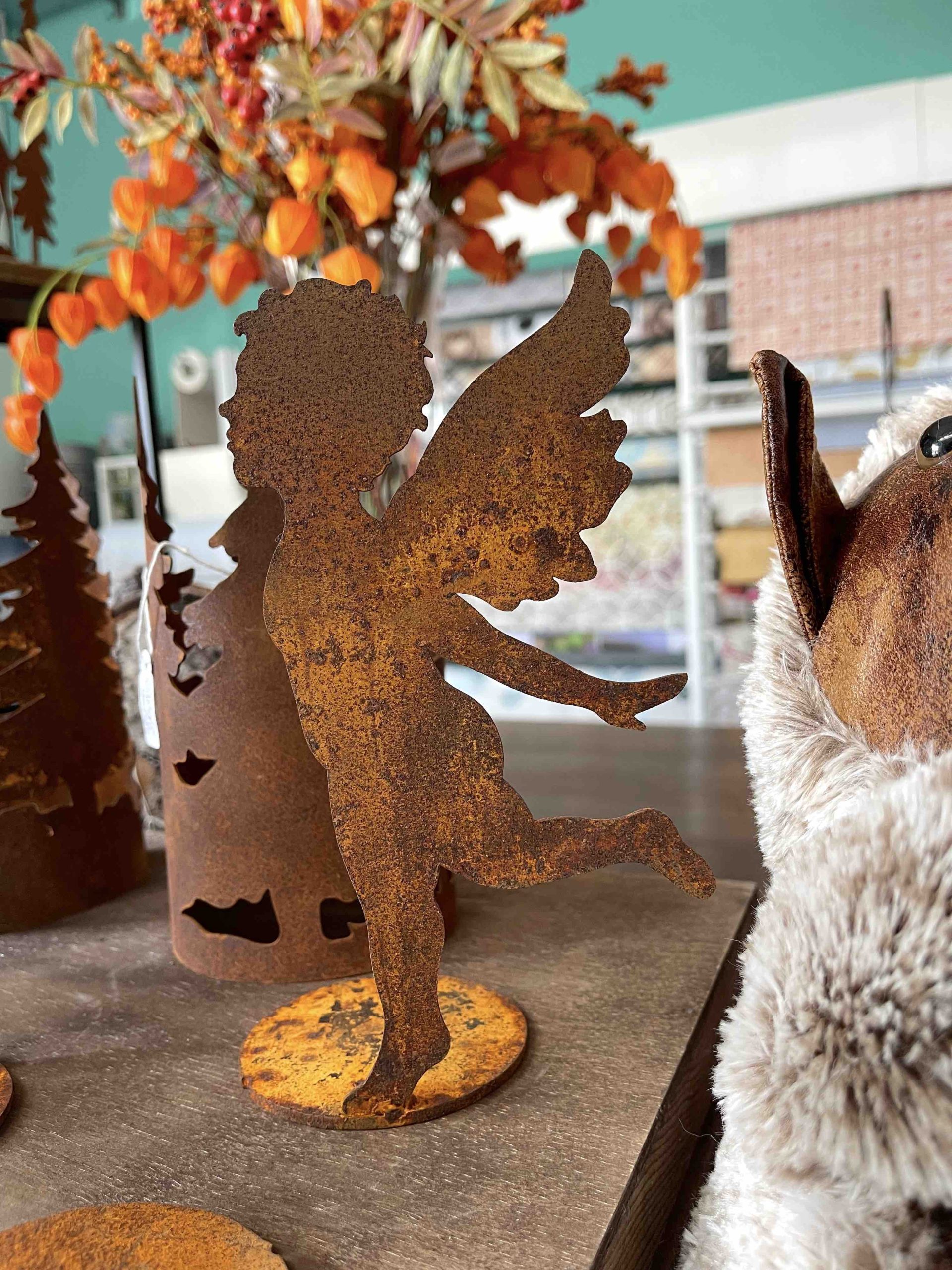 CORTEN ANGELO PORTACANDELA