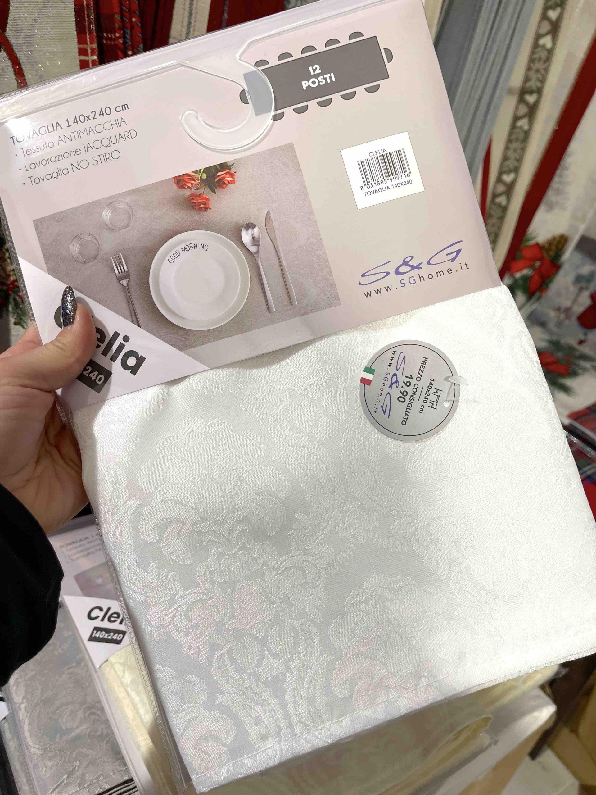 TOVAGLIA BIANCO RASO