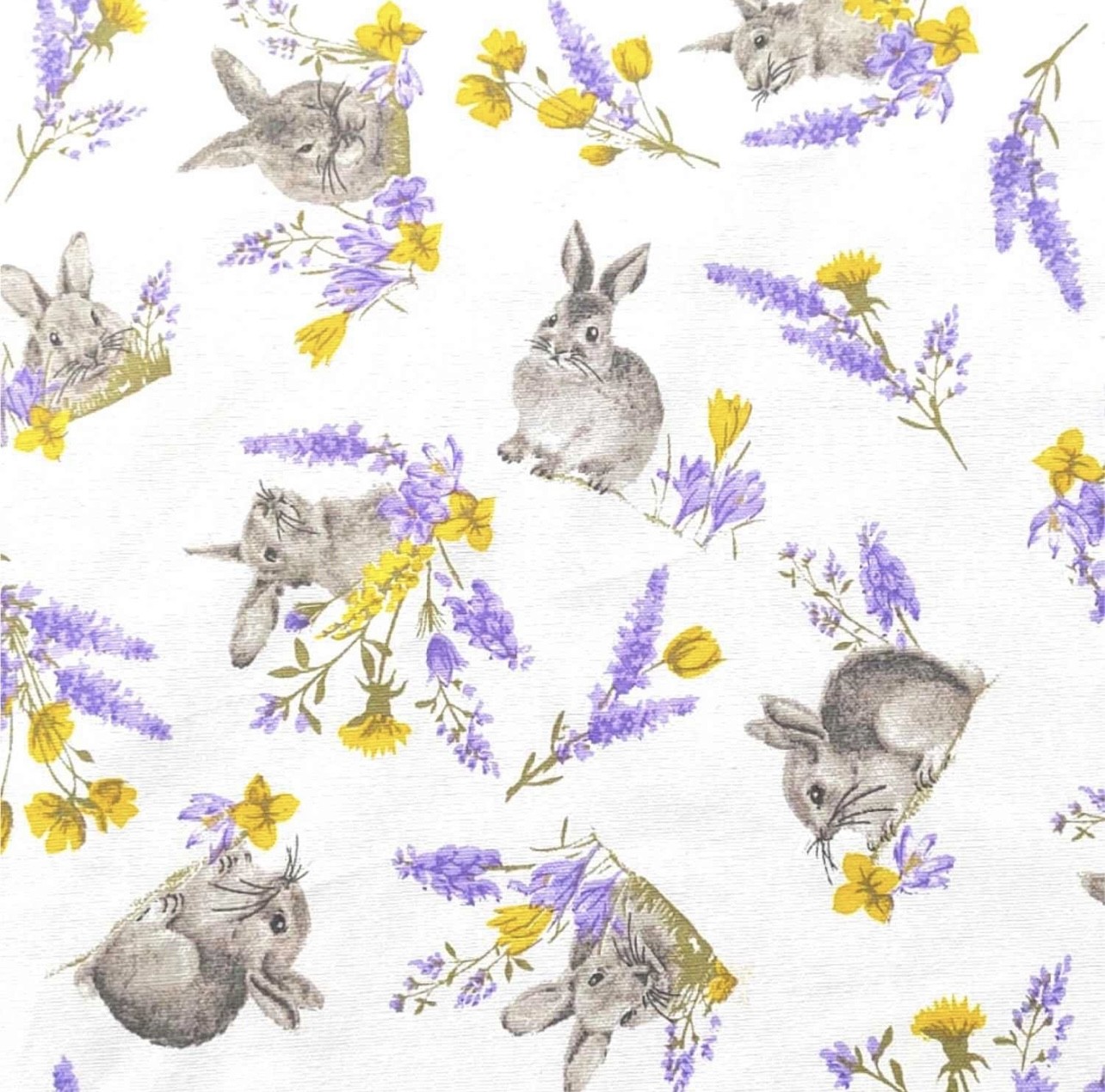 TOVAGLIA CONIGLI LAVANDA