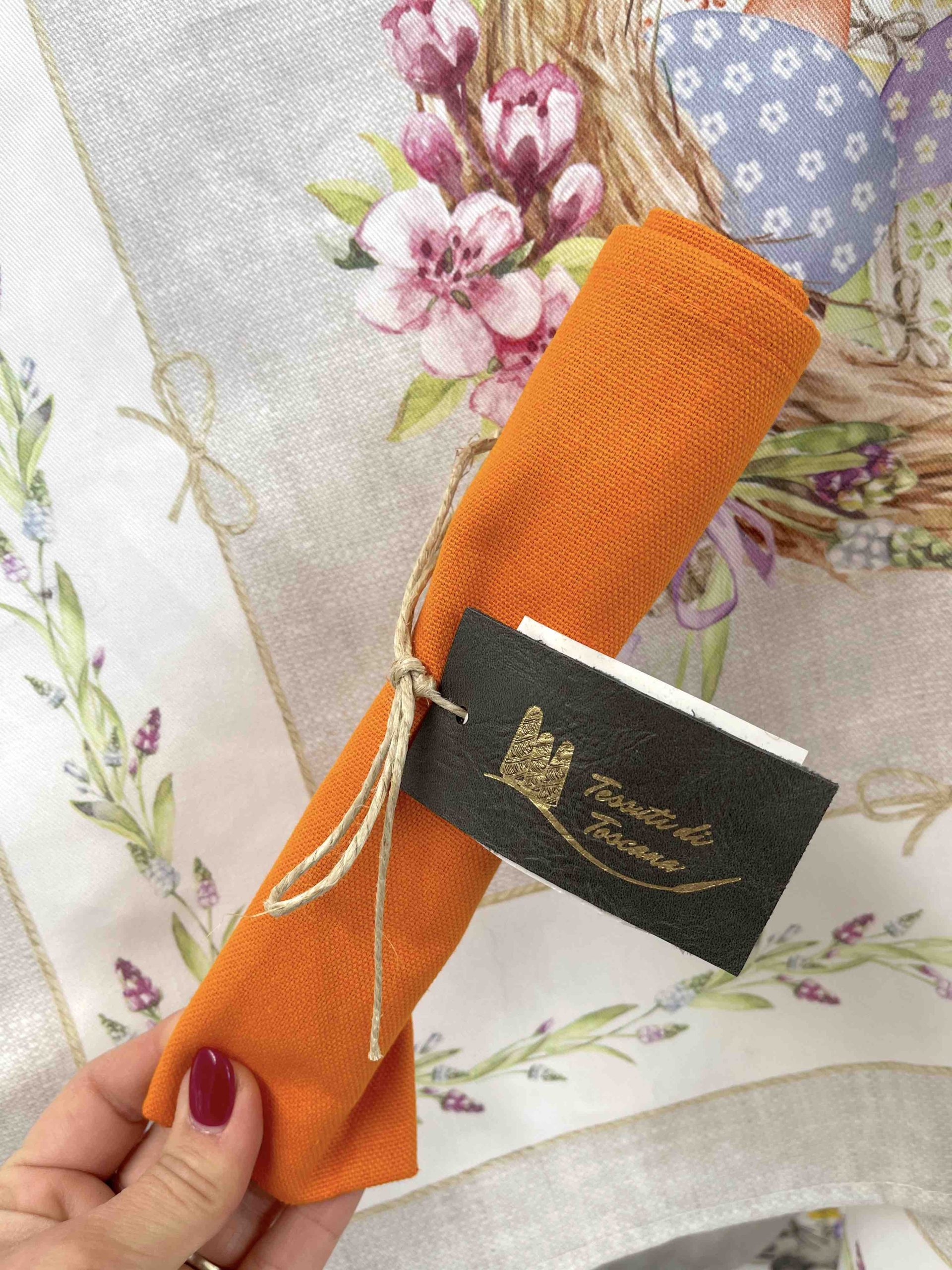 WOSDE TOVAGLIOLO COTONE ARANCIO