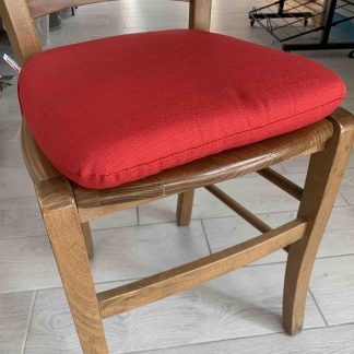 CUSCINO FORMA SEDIA SFODERABILE ROSSO