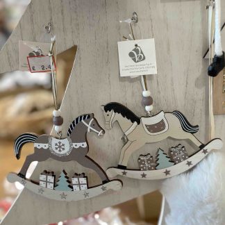 CAVALLO LEGNO PENDENTE