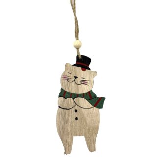 PENDENTE GATTO LEGNO