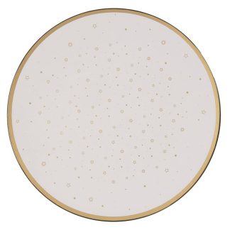 CLAYRE & EEF SOTTOPIATTO STELLINE ORO
