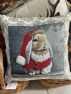 CUSCINO ARREDO CONIGLIO NATALE