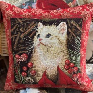 CUSCINO ARREDO GATTO3 NATALE