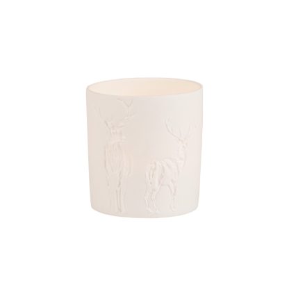 PORTA TEALIGHT CERVI BISCUIT