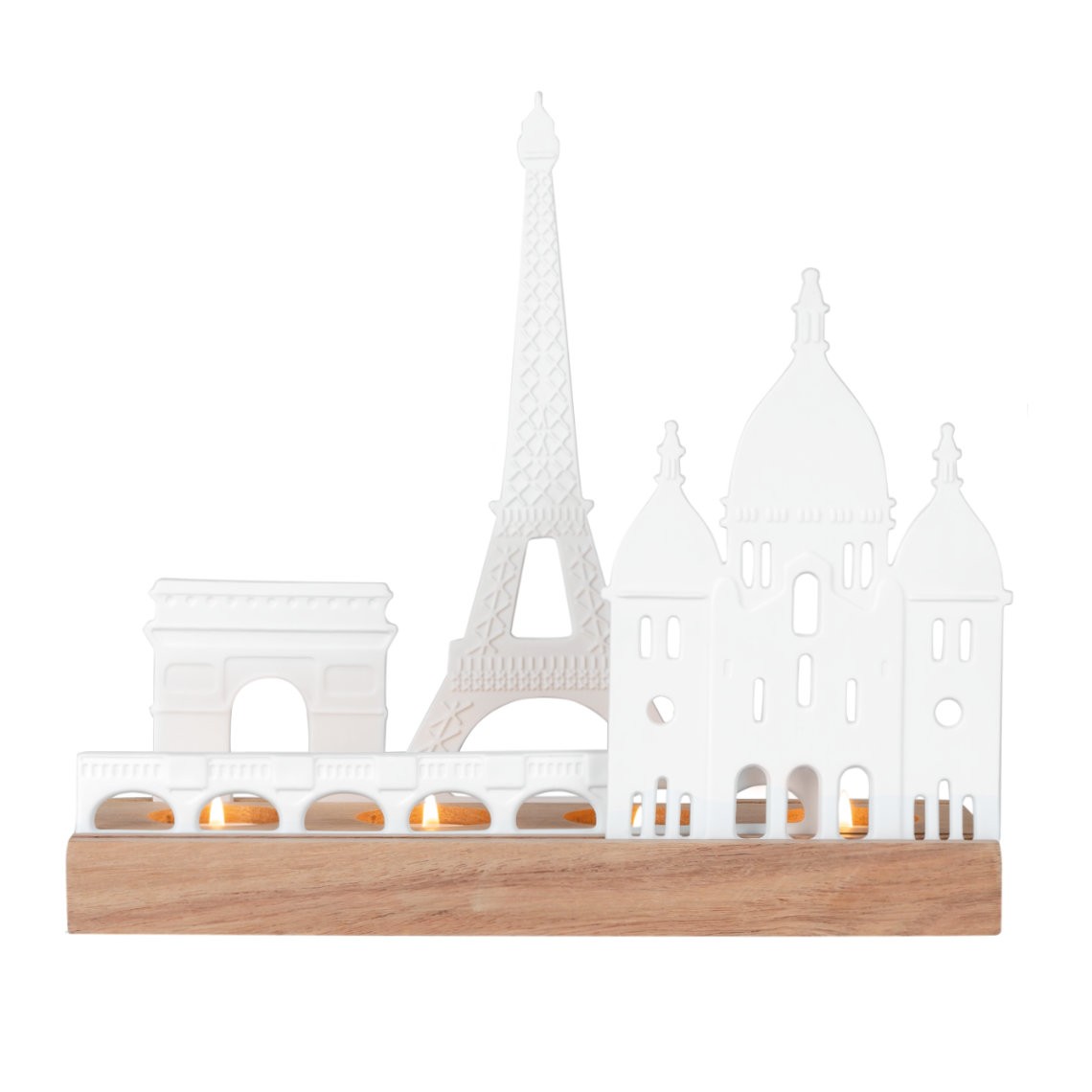PORTACANDELE PARIGI BISCUIT