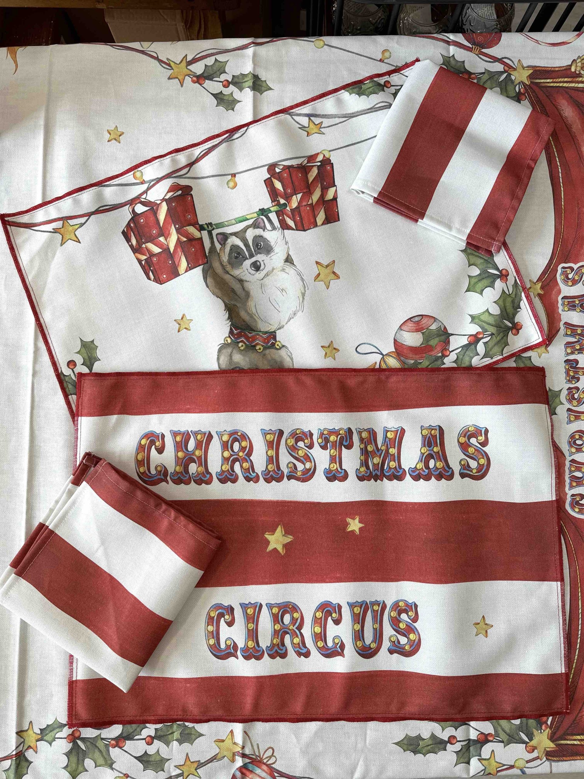 SET 2TOVAGLIETTA+TOVAGLIOLI CIRCUS