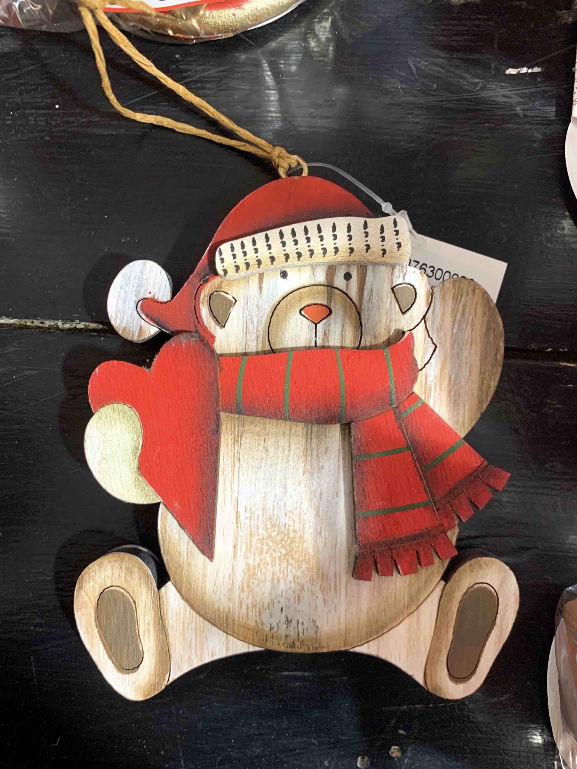 PENDENTE ORSETTO LEGNO