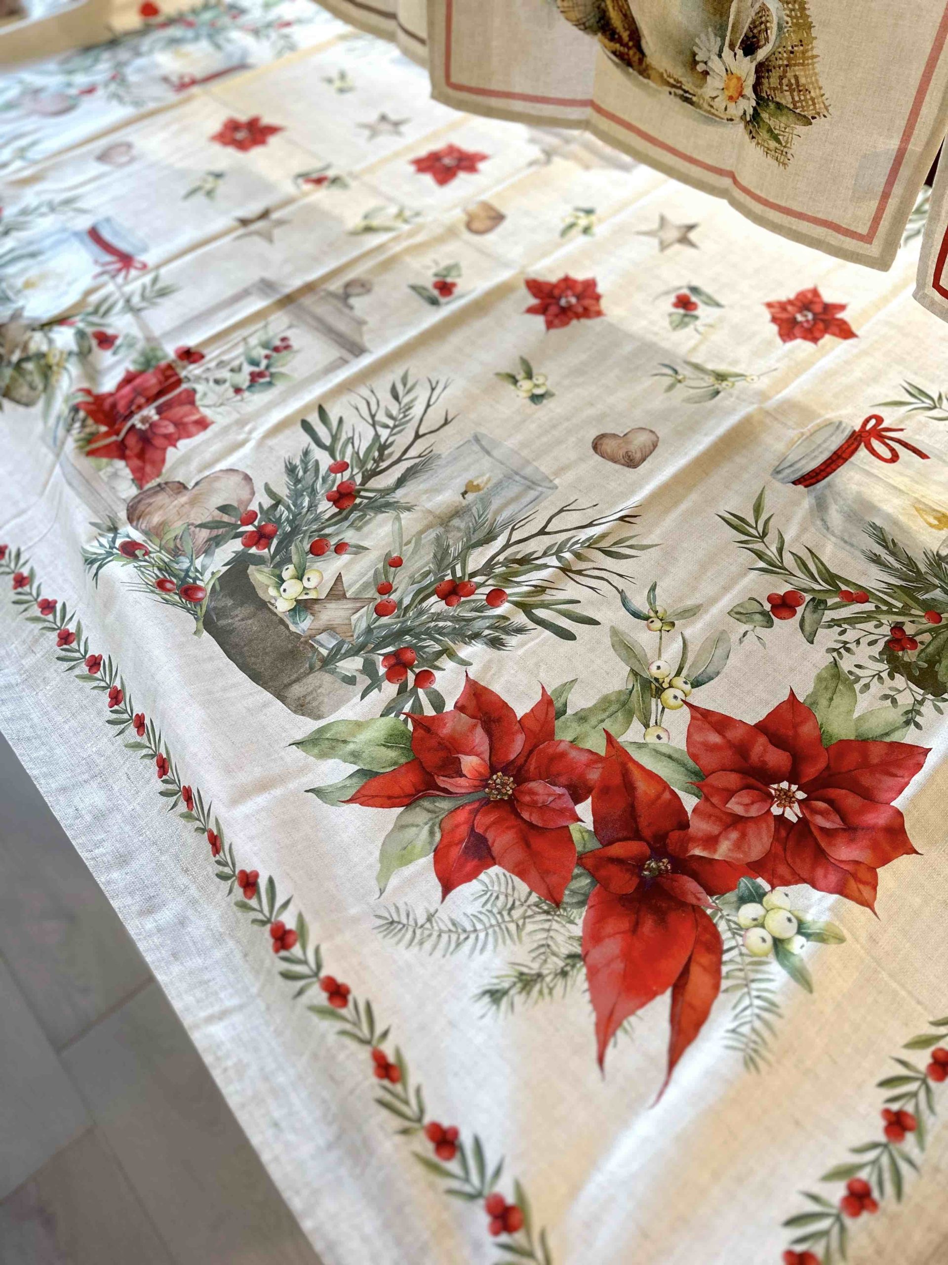 TOVAGLIA ATMOSFERA STELLA DI NATALE