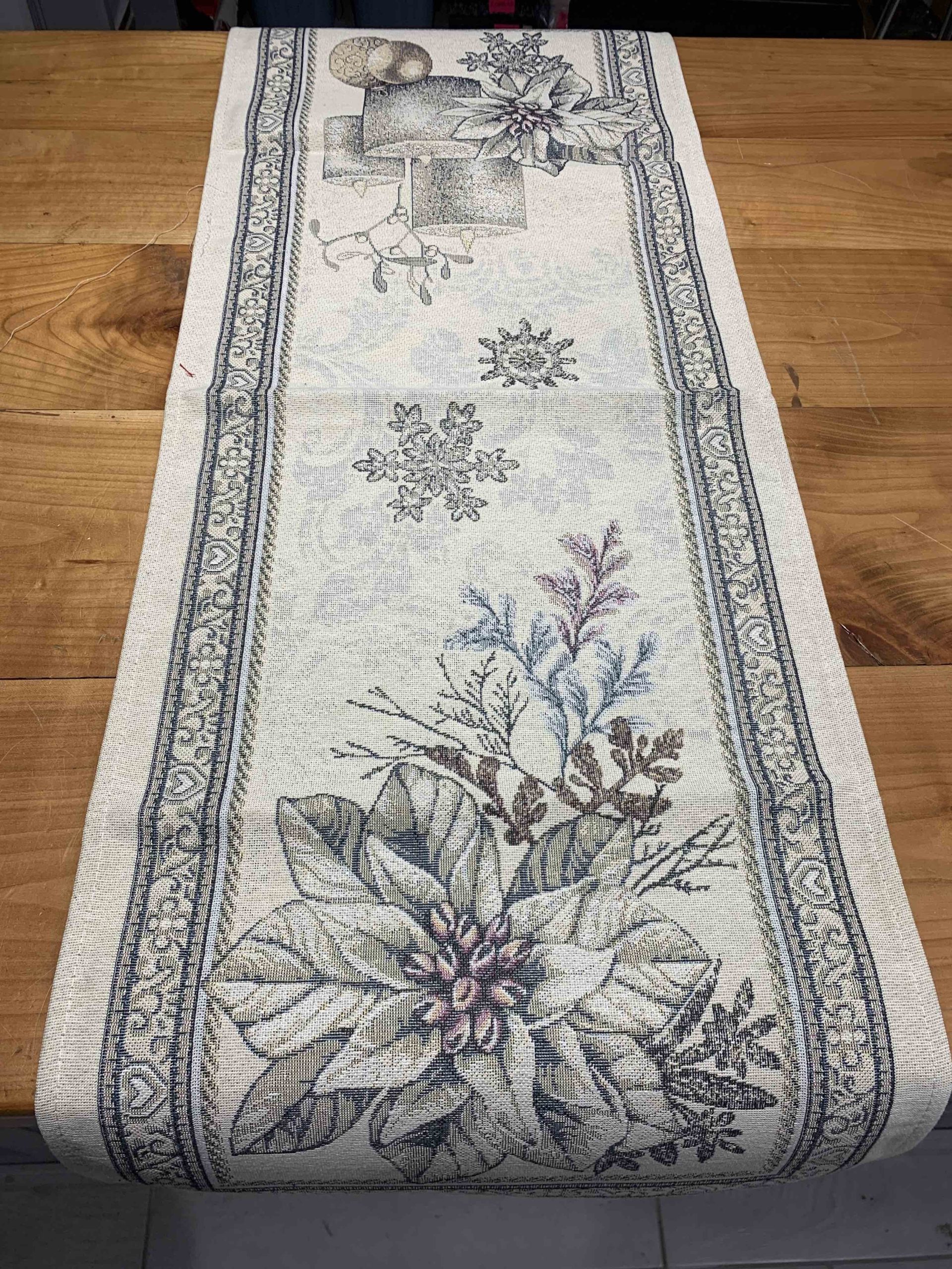 RUNNER STELLA NATALE ARGENTO 40X100