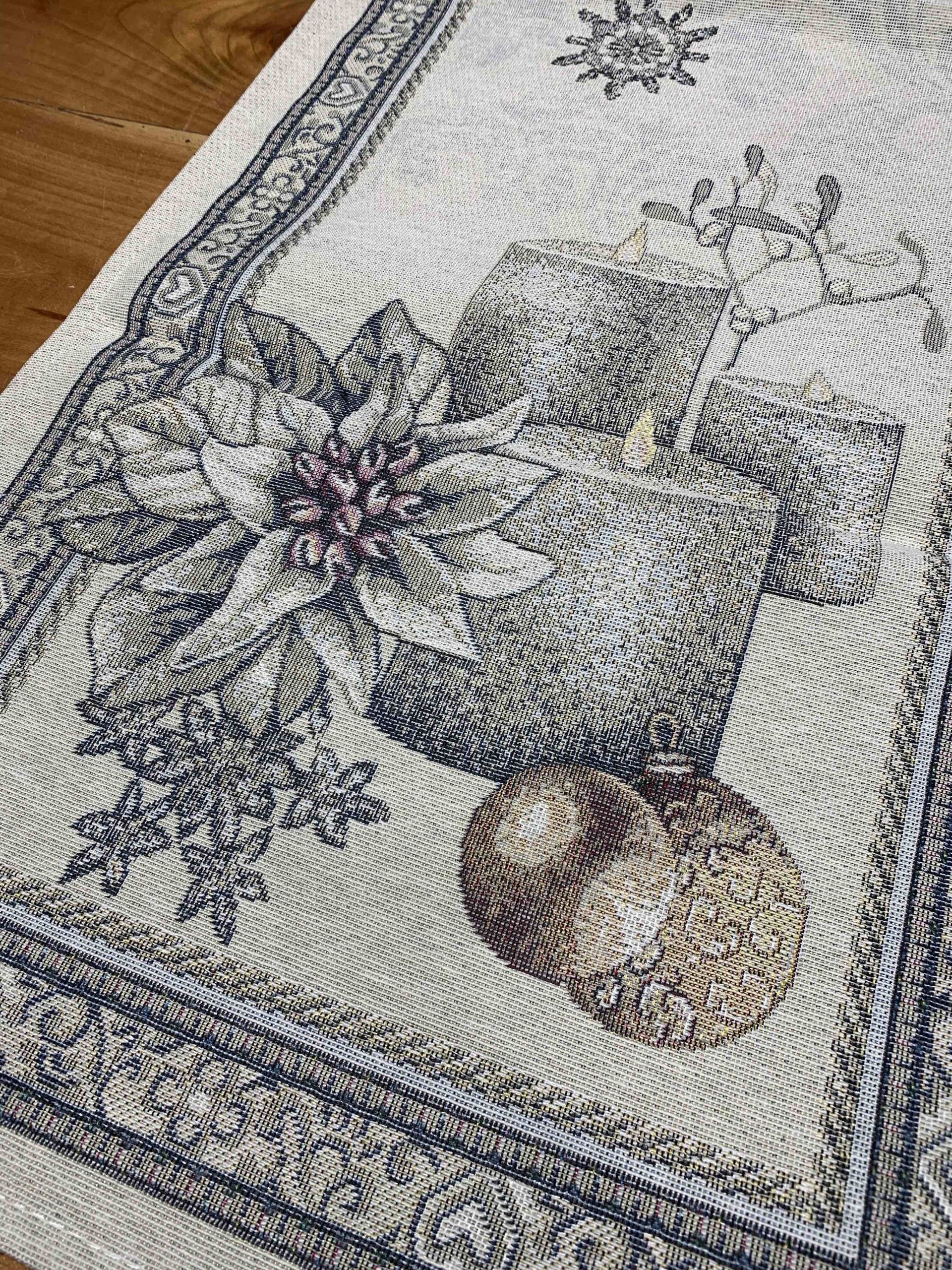 RUNNER STELLA NATALE ARGENTO 40X100