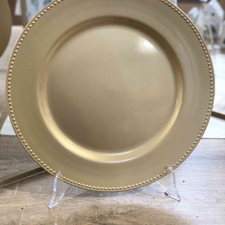 SOTTOPIATTO ORO CON BORDO IN RILIEVO