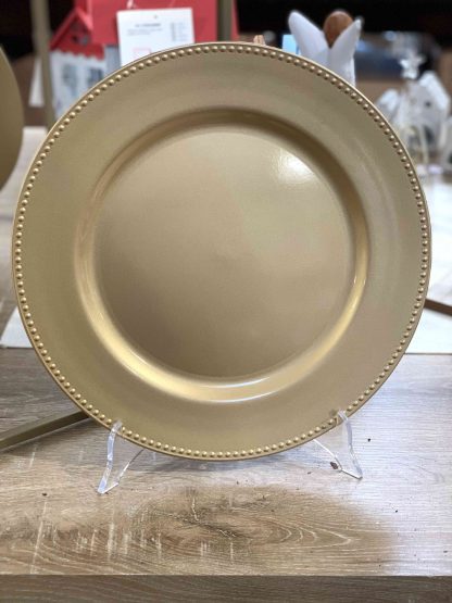 SOTTOPIATTO ORO CON BORDO IN RILIEVO