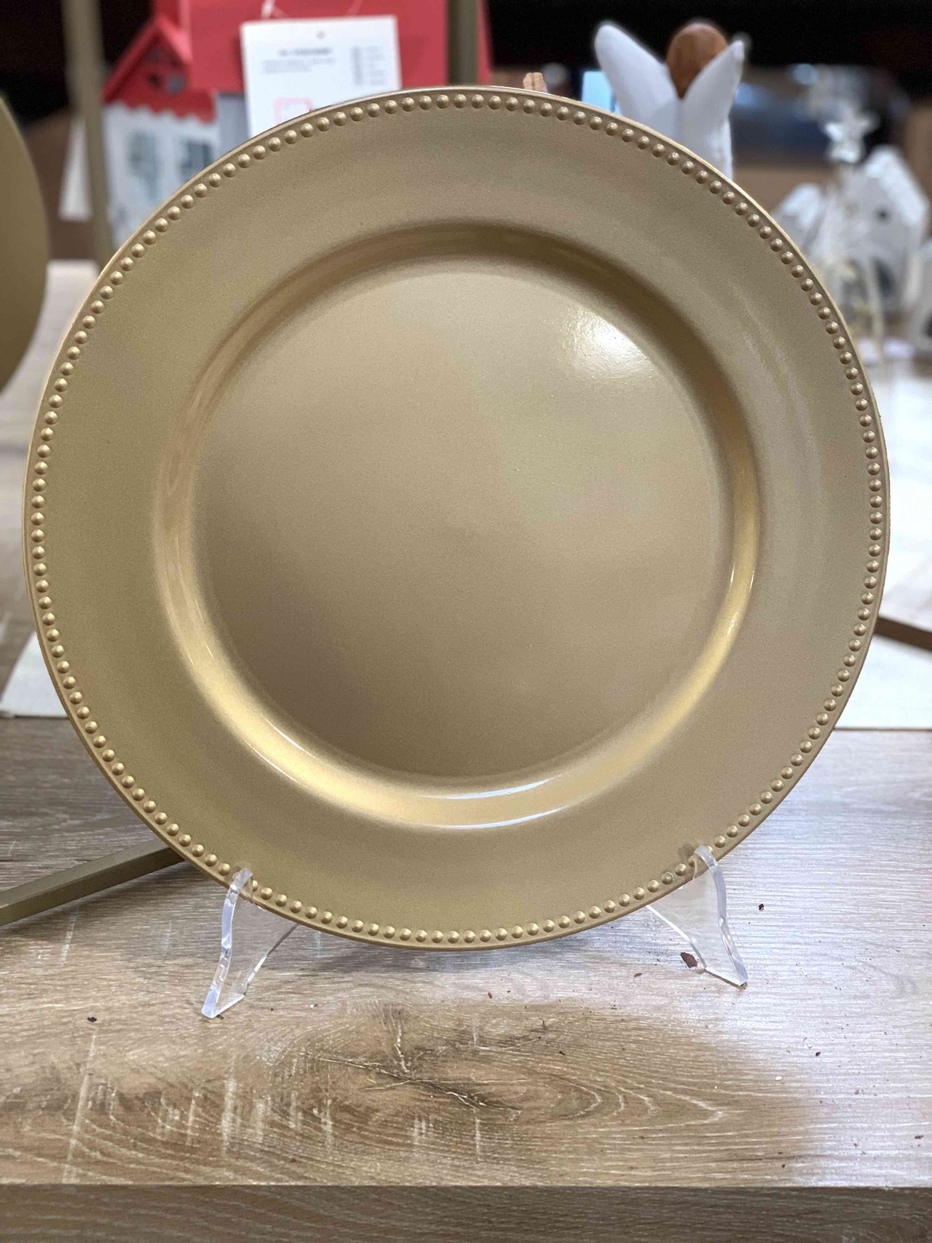 MERCURY SOTTOPIATTO ORO CON BORDO IN RILIEVO