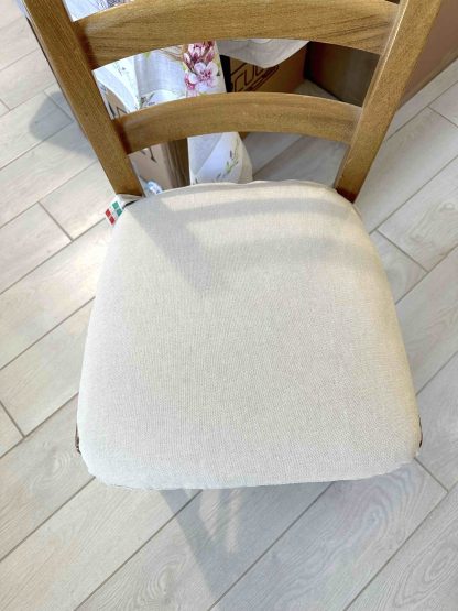 CUSCINO FORMA SEDIA SFODERABILE PANNA