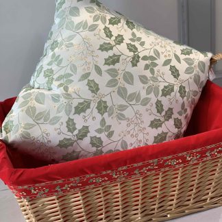 CUSCINO ARREDO BACCHE ORO 50X50