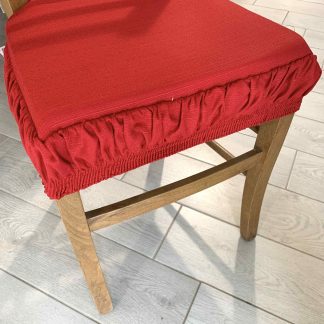 CUSCINO SEDIA FORMA SEDIA SFODERABILE C/ELASTICO ROSSO