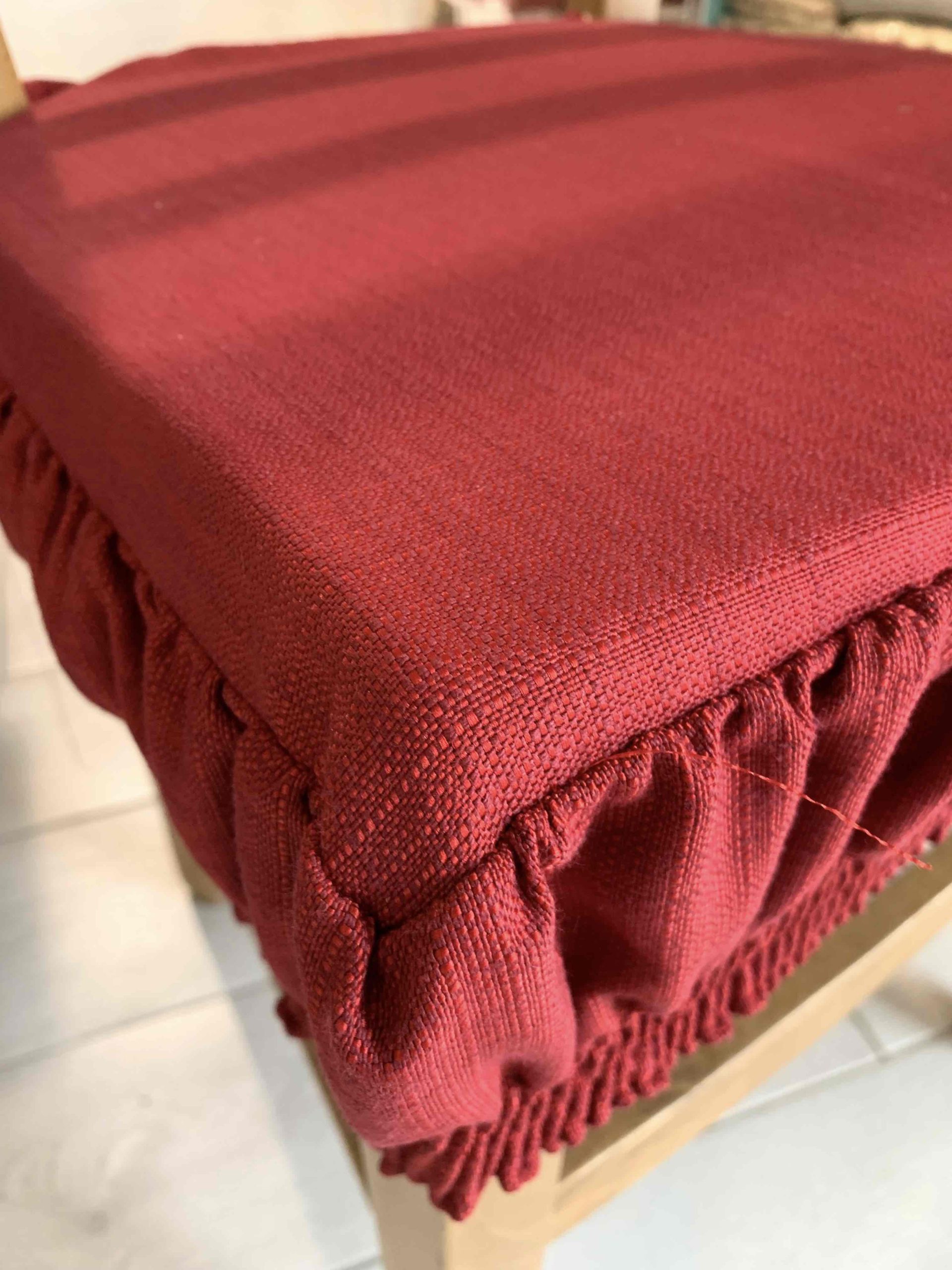 CUSCINO FORMA SEDIA SFODERABILE C/ELASTICO BORDEAUX
