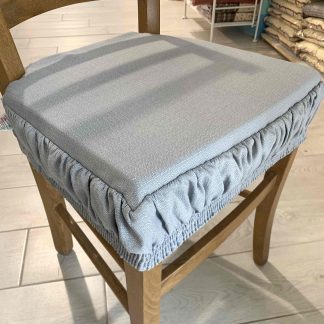 CUSCINO FORMA SEDIA SFODERABILE C/ELASTICO GRIGIO