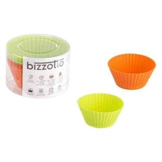 BIZZOTTO SET 6 STAMPI MUFFINS TONDO IN SILICONE